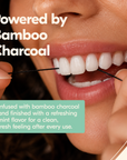 Dental Floss with Bamboo Charcoal and Mint 4 Pack (30m Each, Total 120m)