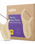 Memo Dental Floss Picks, 4 Pack (50 Count Each, Total 200), No Flavored