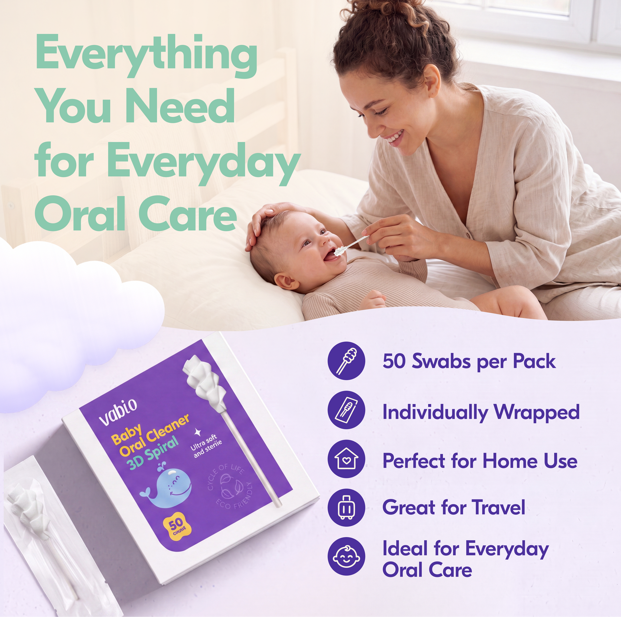 Baby Oral Cleaner 3D Spiral